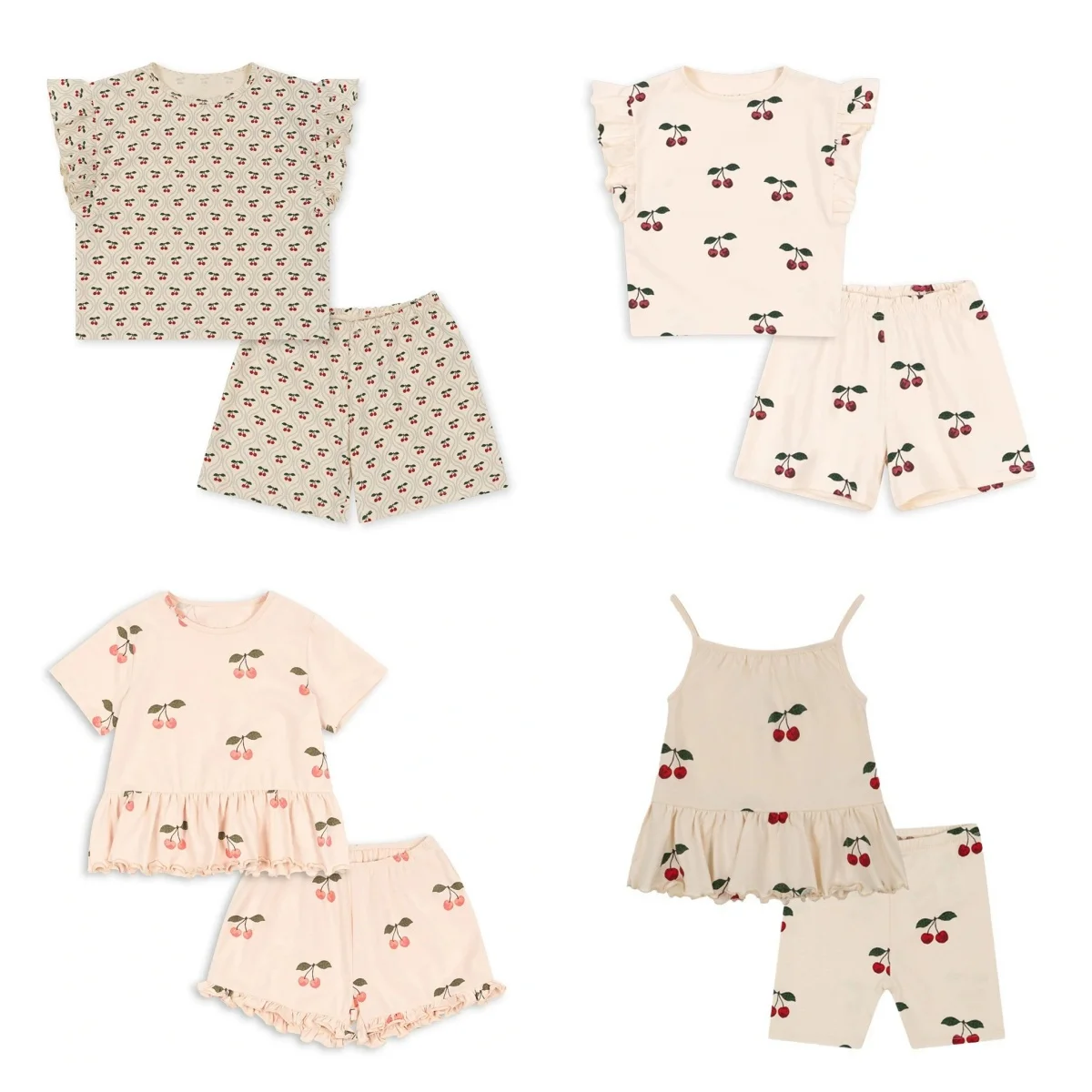 

New Summer Kids Tops And Shorts Children Clothes Sets Cartoon Printing Baby Outfit Set Children's Top And Bottom Clothes Set