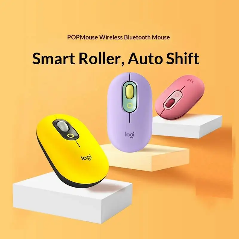 Logitech M350 POP Pebble Wireless Mouse Compact 77G Build Multi‑System Fit For Crop‑Science Researcher Field Work