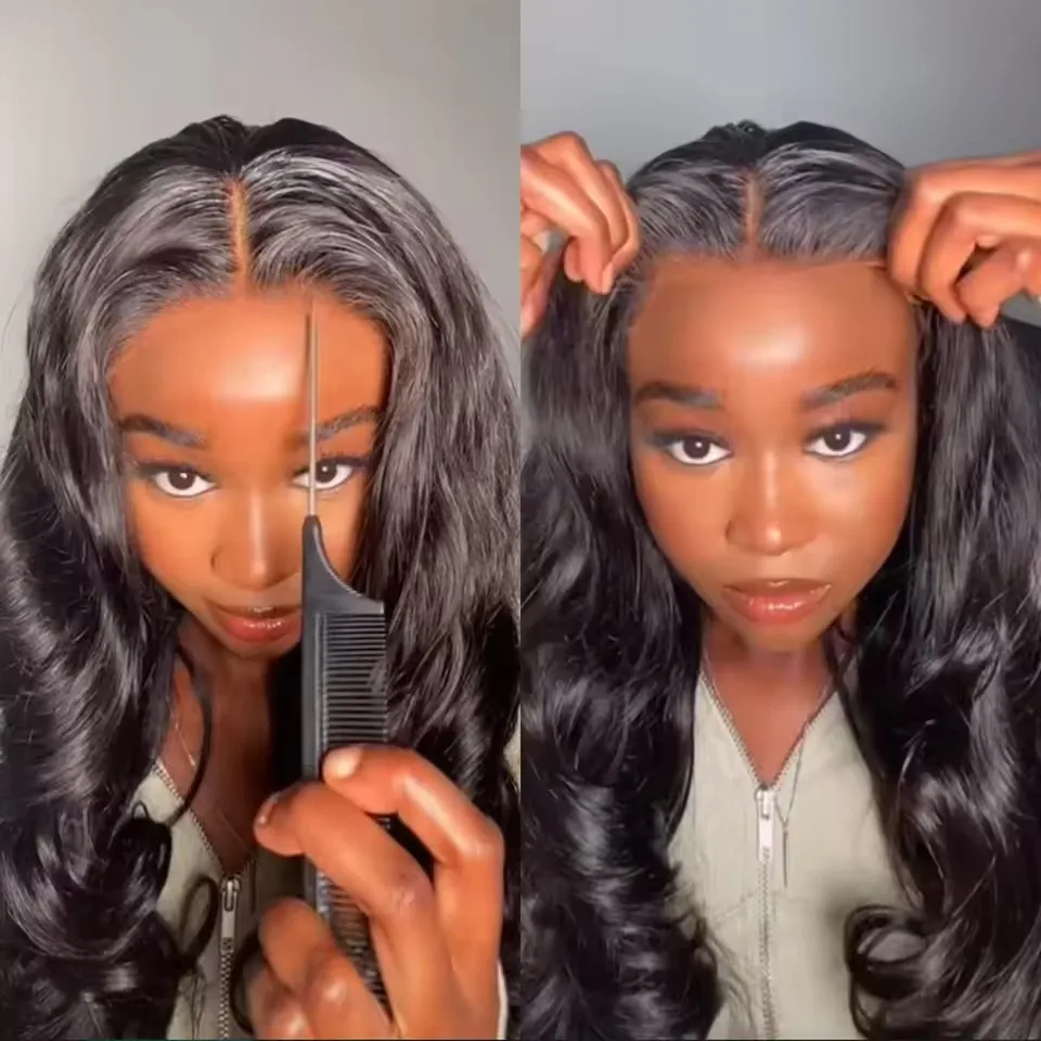 Ready To Wear Body Wave Glueless Wigs 6x4 5x5 Pre-Cut Lace Closure Remy Human Hair 13x4 Lace Frontal Wig Brazilian Curly Wave