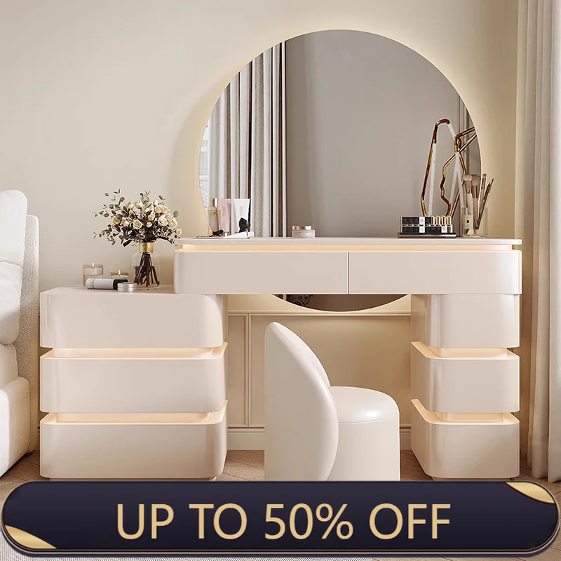 Modern Nordic Vanity Table Elegant Premium Trendy Classic Vanity Table Organized Chic Meuble Chambre Bedroom Furniture