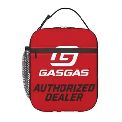 Gasgas Motorcycle Mountain Bike Insulated Lunch Bag for Women Resuable Thermal Cooler Lunch Box Kids School Children