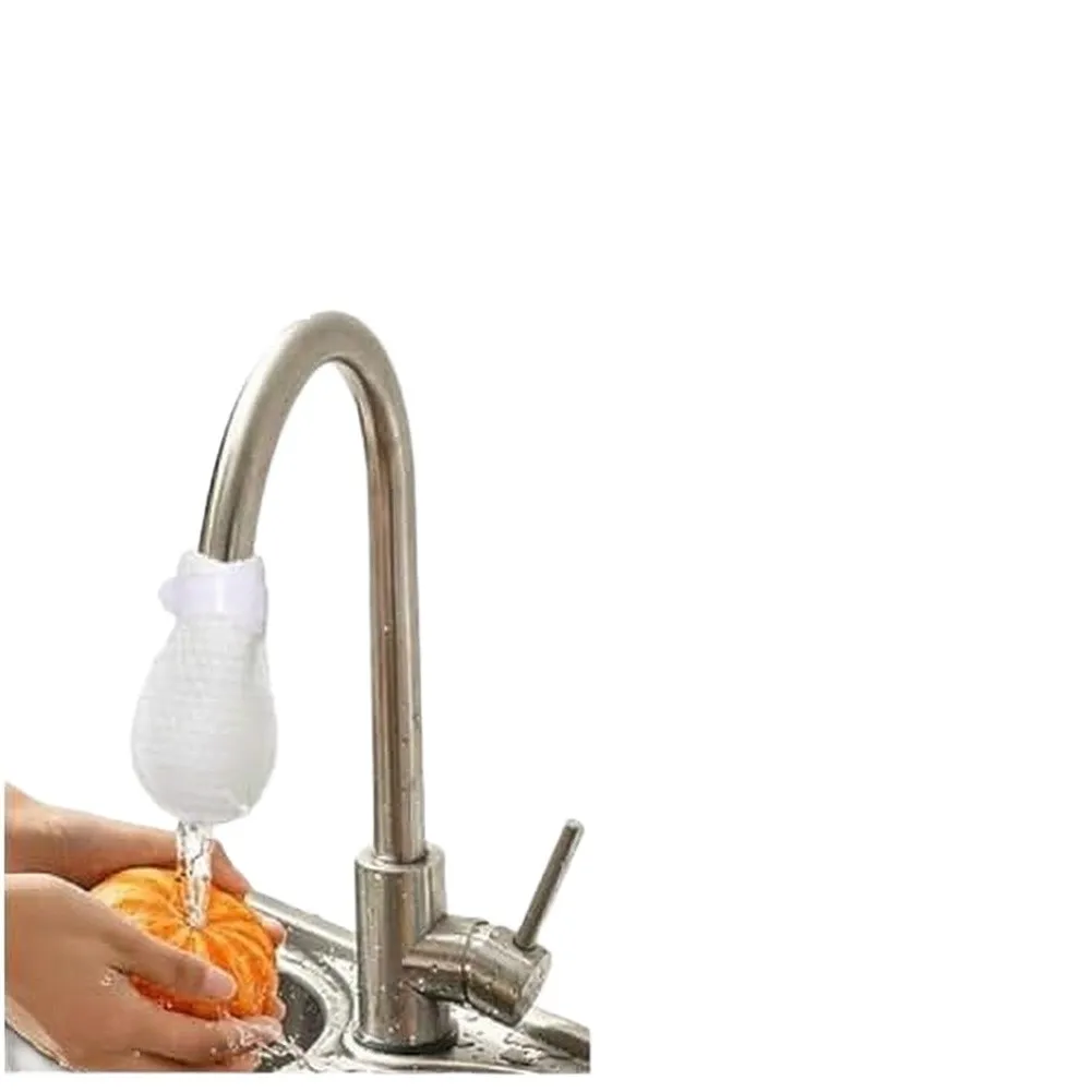 Filter Cotton Bag for Faucet Rust Particle Tool Compatible with Most Tap Designs Includes Nylon Strap Fixing Layout