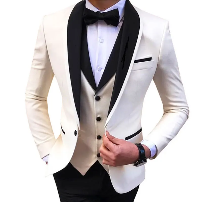 

B552-British style suit jacket for men, high-end, handsome, mature and steady, Korean style groom wedding formal suit