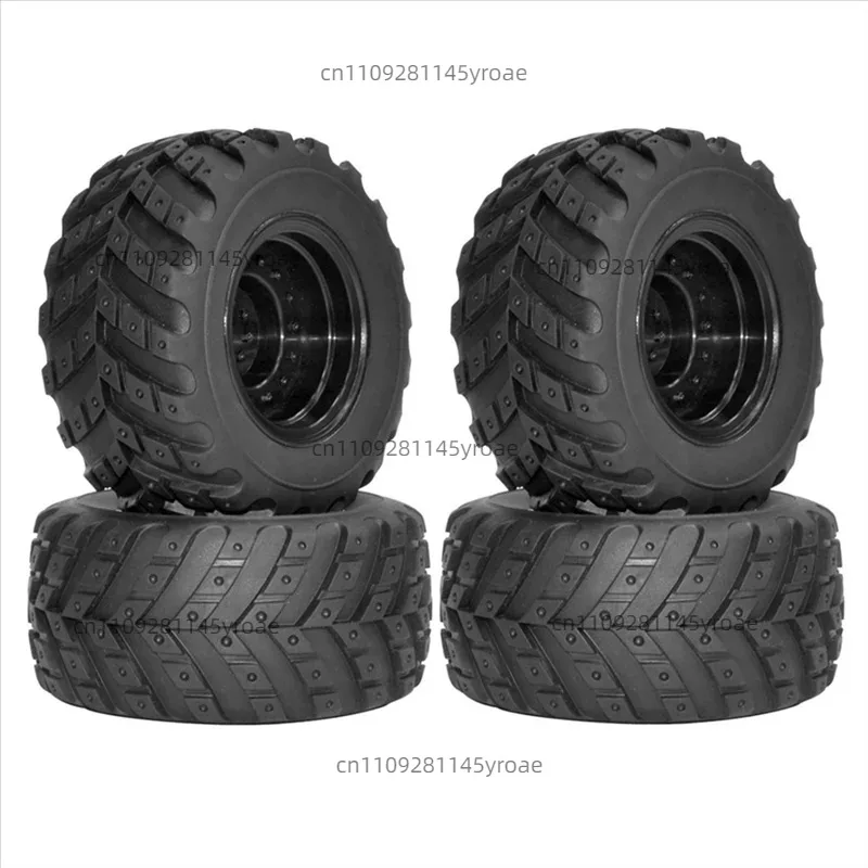4Pcs 97mm Rubber Tire Wheel for HBX 901 901A 903 903A 905 905A 12813, 1/12 Model Spare Upgrade Parts