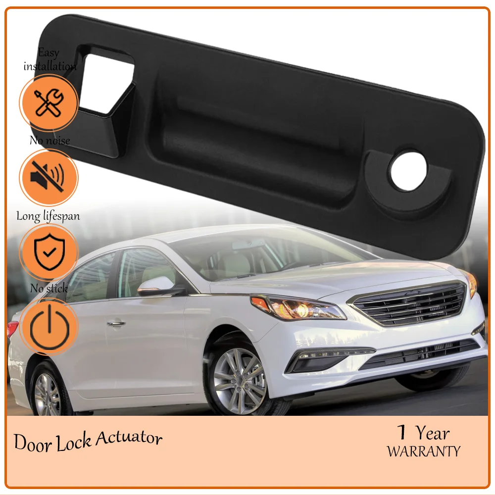 

Release Switch Outer Trunk Lock Handle OE 81260-C1010 Compatible With Hyundai Sonata 2015-2017 With Rear Camera Mounting Hole
