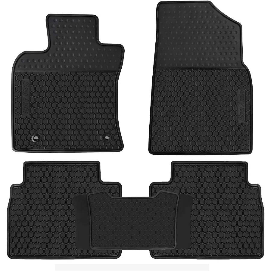 

Car Floor Mats Custom Fit for Camry 8th 2018 2019 2020 2021 2022 2023 2024 Full Black Rubber Car Floor Liners Set All Weather