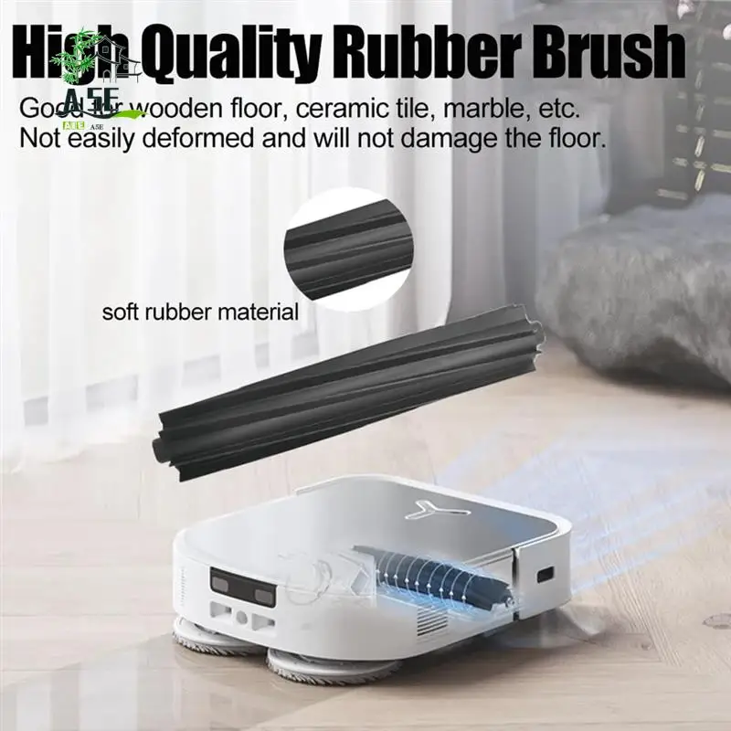 

A05E-Vacuum Cleaner Replacement Accessories Set For Ecovacs Deebot X2/ X2 Pro/ X2 Omni/ DEX86 Robot Vacuum Rubber Brush