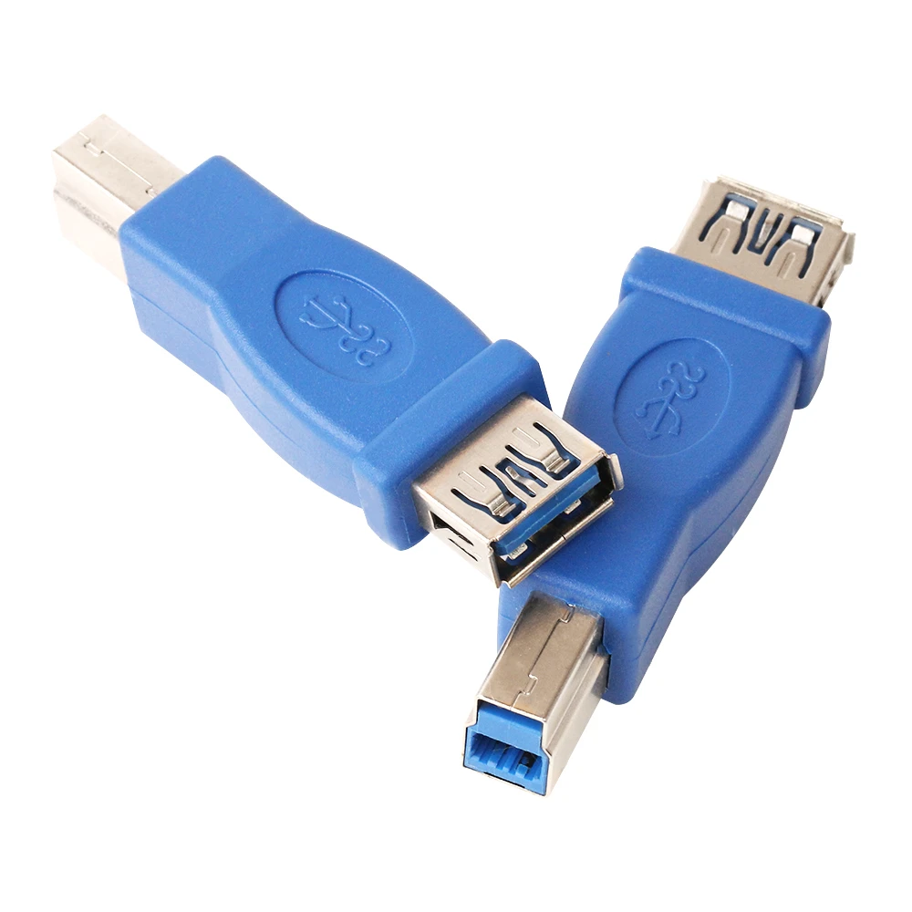 

USB 3.0 Type A Female to Type B Male Plug Adapter USB 3.0 Converter Connector AF to BM Adaptor