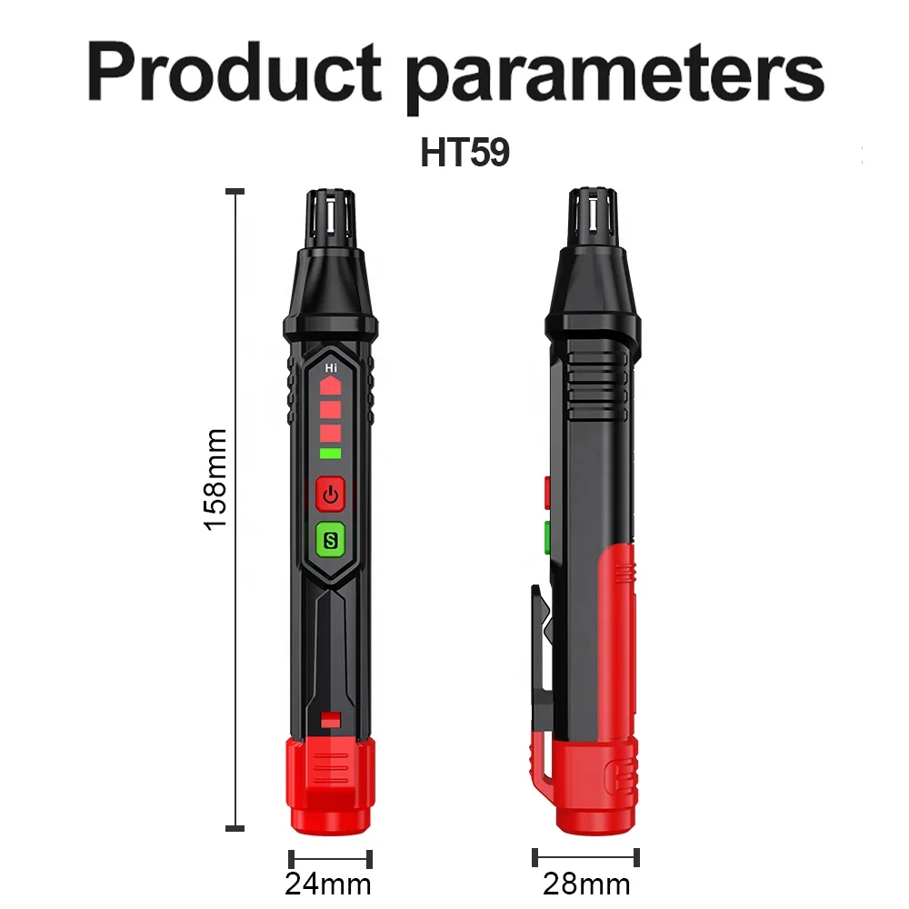 HT59 HT60 HT61 gas leak detector 0-1000PPM sound and light alarm natural gas detector