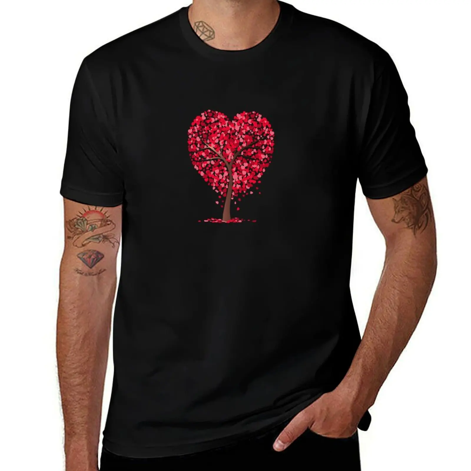 

red-love T-Shirt Soft Anti-Shrink Cotton Tee