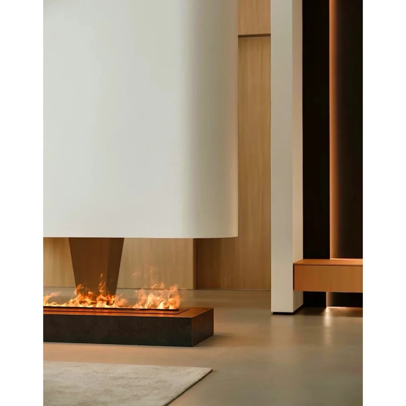 

# S 80 см современный 3D водяной эффект Tuya управление через приложение этаноловый камин с дистанционным управлением для использования в помещении и на открытом воздухе стальная вставка для отелей уличные пространства