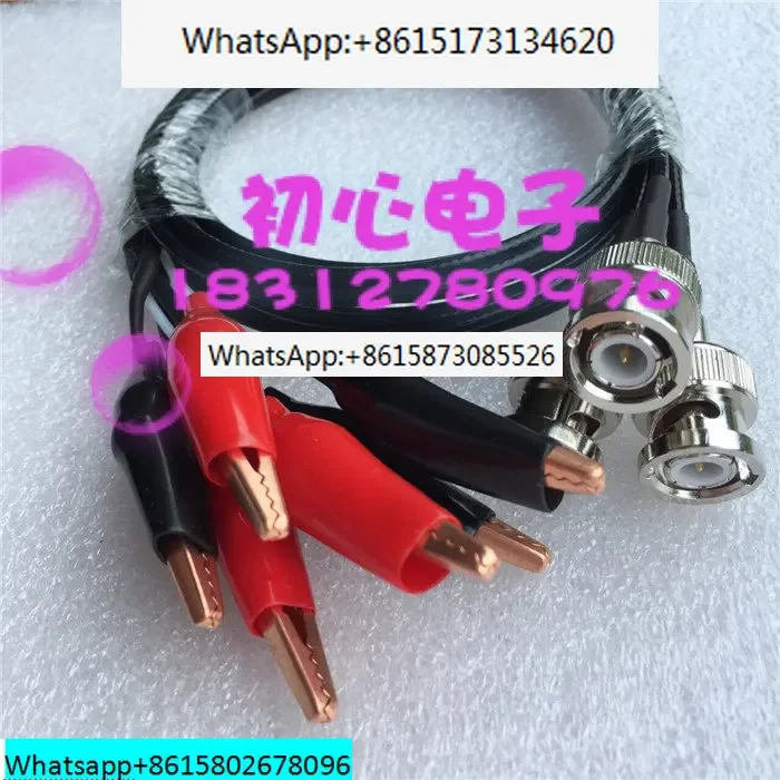 Crocodile clip to Q9 video signal source Oscilloscope clip connection line BNC male to crocodile clip test line