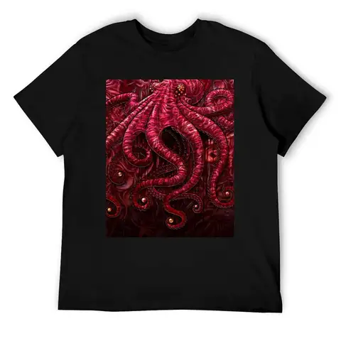 Gore and Blood Horror Octopus T-Shirt t shirt man plain man t shirt summer T-Shirt