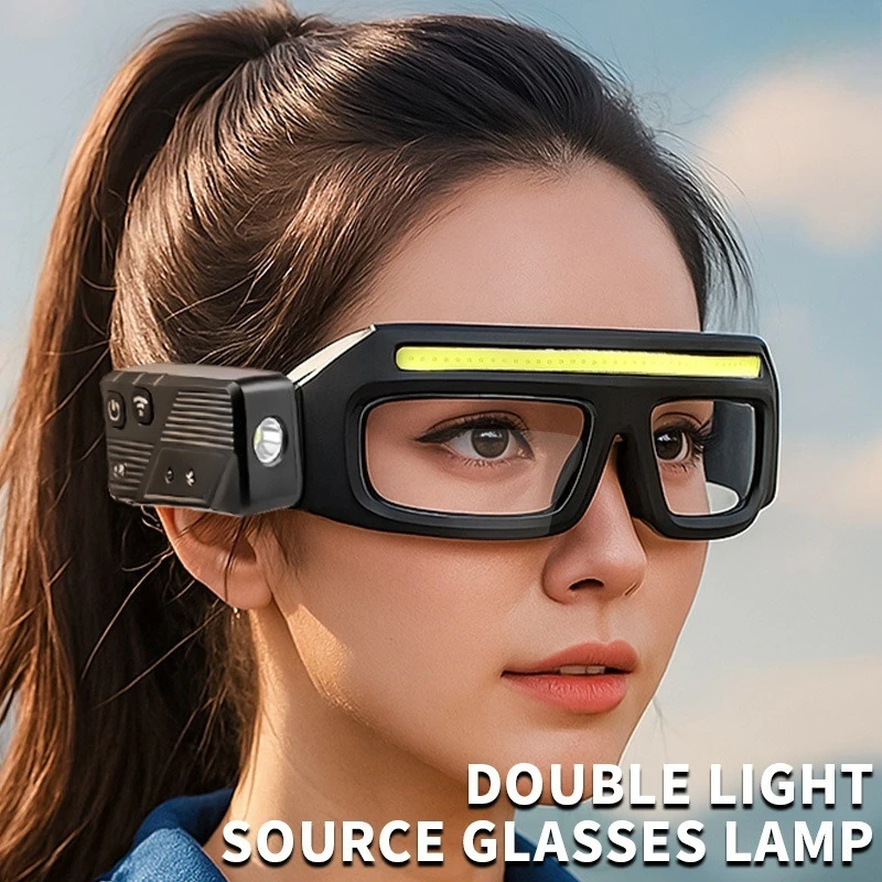 

XTE multifunctional glasses light with Type-C charging, warning headlamp, compact and portable, touch-sensitive headlamp