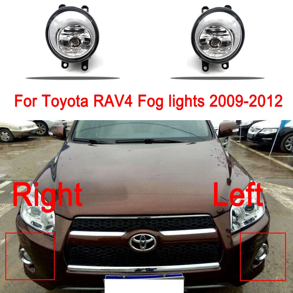 

Fog Lights Car Headlight For Toyota RAV4 2009-2012 Fog Lamp Assembly Fog Light Bulbs Foglights