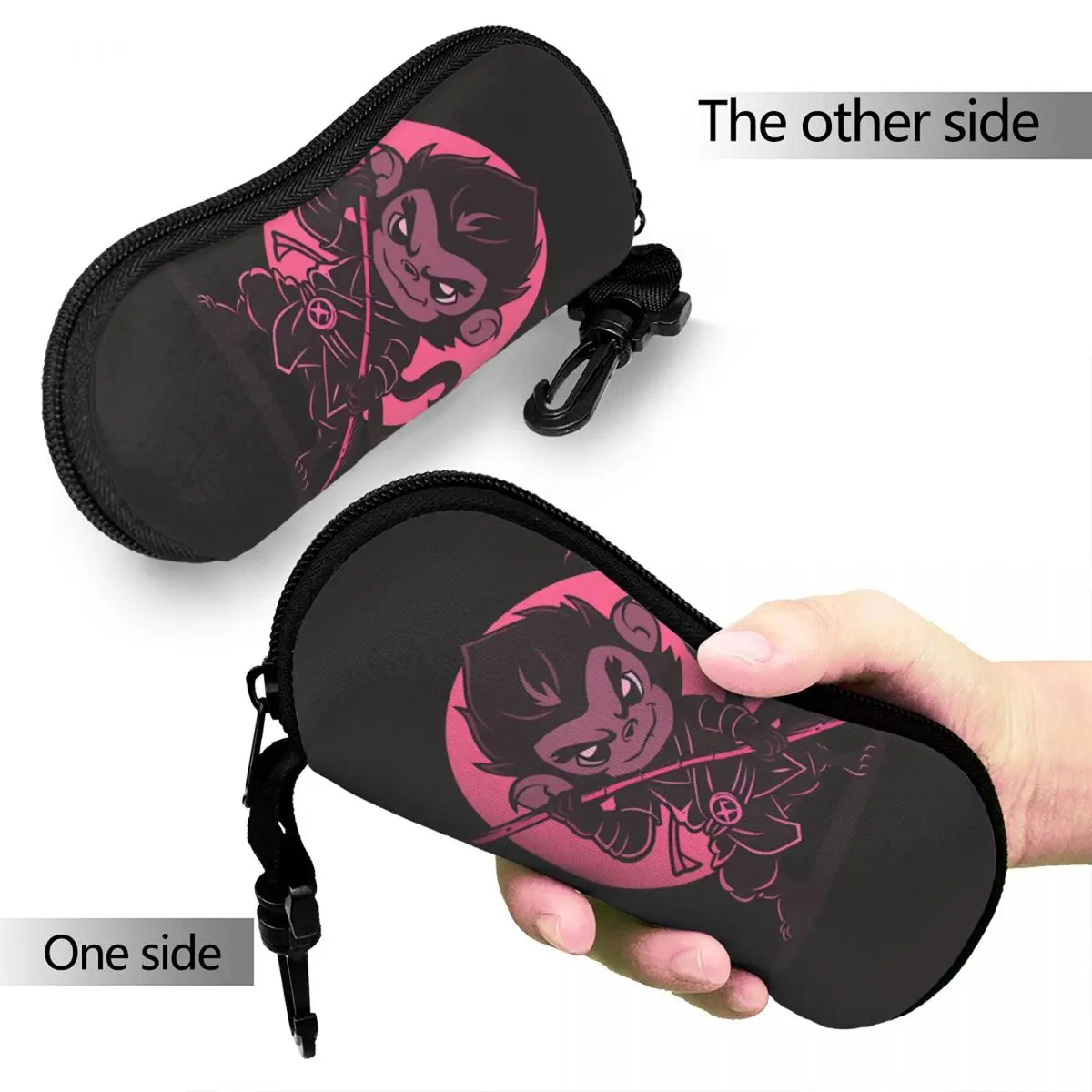 Black Myth Wukong Game Glasses Case, Caixa Conveniente, Monkey Lover Óculos De Sol De Armazenamento, Eye Contatos Presente, Novo