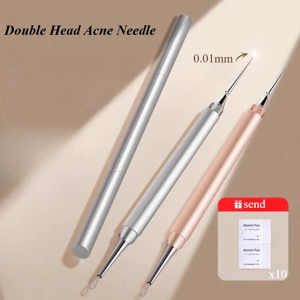 

Ultra-sharp Double Acne needle Set for Removing Blackheads and Squeezing Pimples Beauty Salon Special Set Blackhead Needle