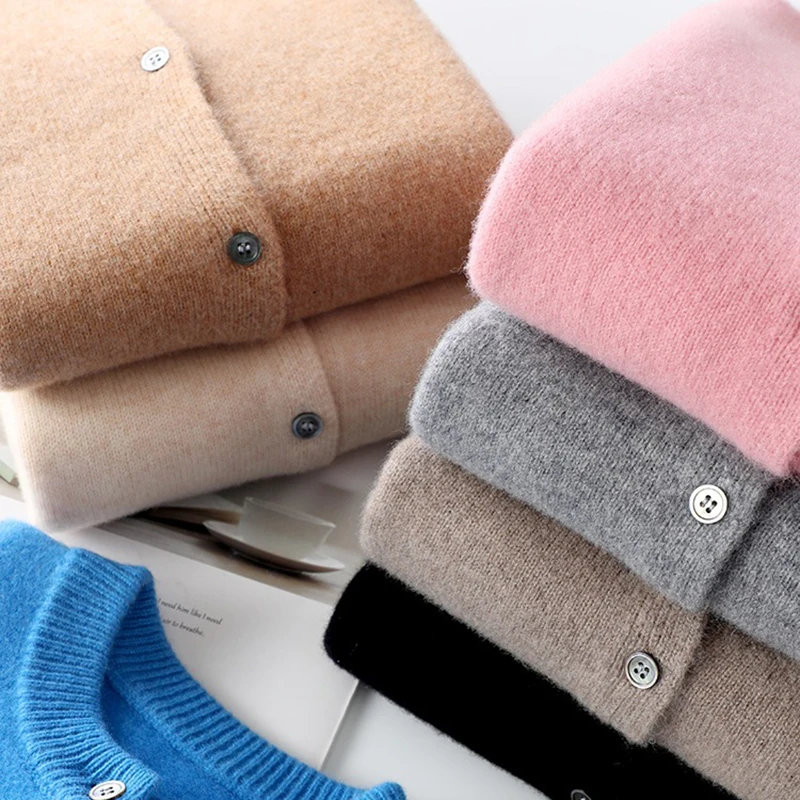 Meninos camisola de inverno sólido cardigan camisola de malha crianças engrossar camisola quente meninas o-pescoço casaco camisola adolescente roupas topos