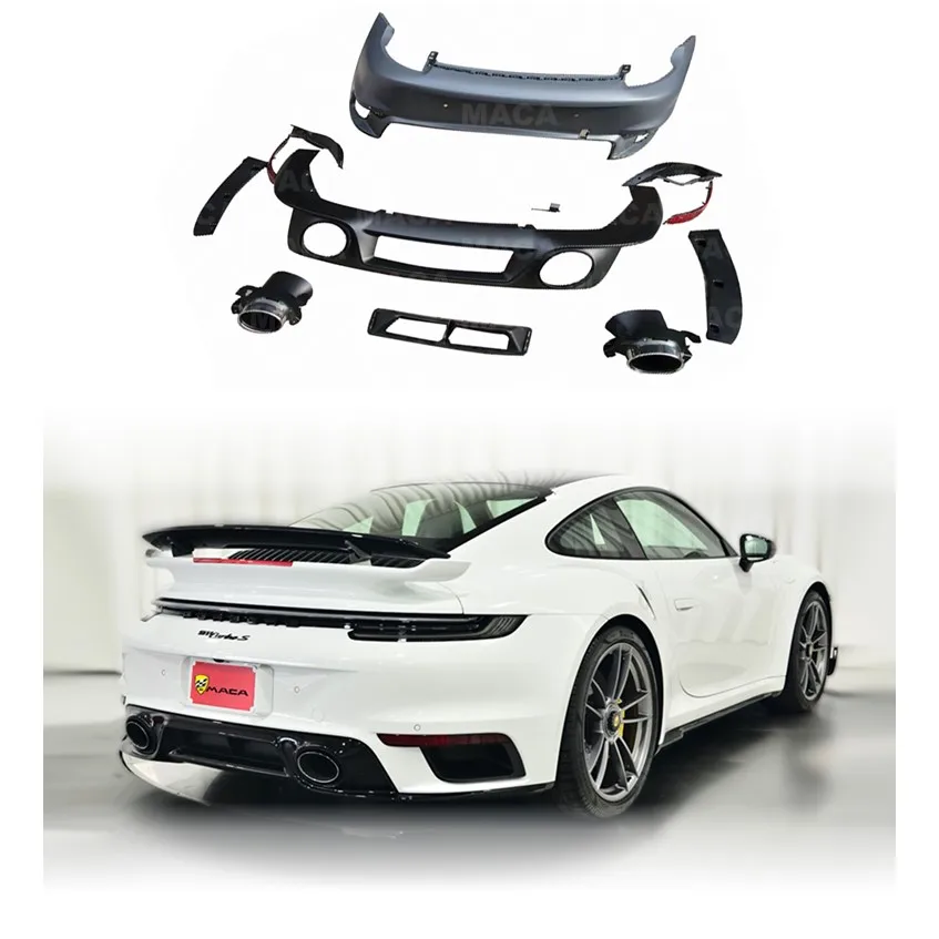 Premium PP Sport Design Style Rear Bumper For Porsche 911 992 Aerodynamic Performance 2019-2023