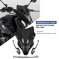 Para MT-07 FZ07 MT07 PURE 2024 2023 2022 2021 motocicleta Touring deporte parabrisas visera Deflector cubierta de carenado