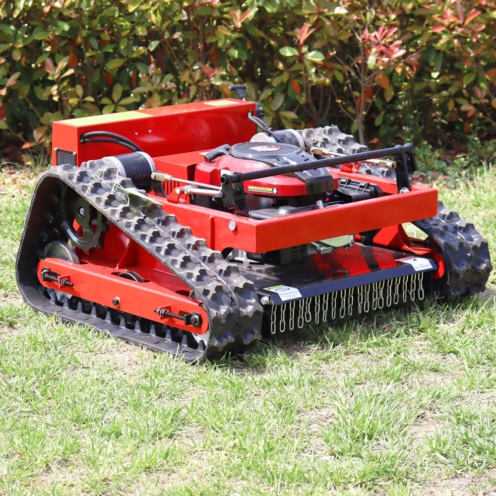 

Professional 9HP RC Lawn Mower 4WD 45° Slope Climbing Wireless Remote Control Grass Trimmer for Rough Terrain