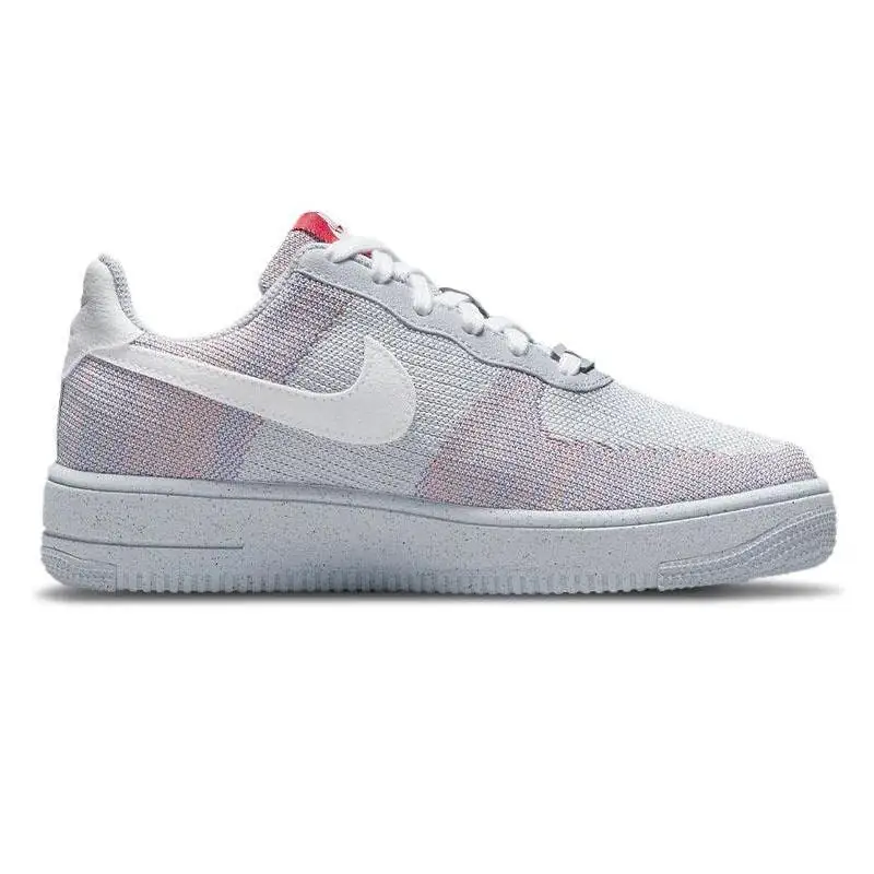 Nike Air Force 1 Low Crater Flyknit Wolf Grey Sneakers Shoes Dc4831-002 With Original Box