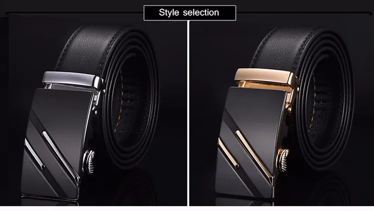 Gürtel Berühmte Marke Gürtel Männer Herren Gürtel Qualität Echtes Luxus Leder Gürtel Für Männer Gürtel Männlich Strap Männlich Metall Automatische Schnalle – Detail 5