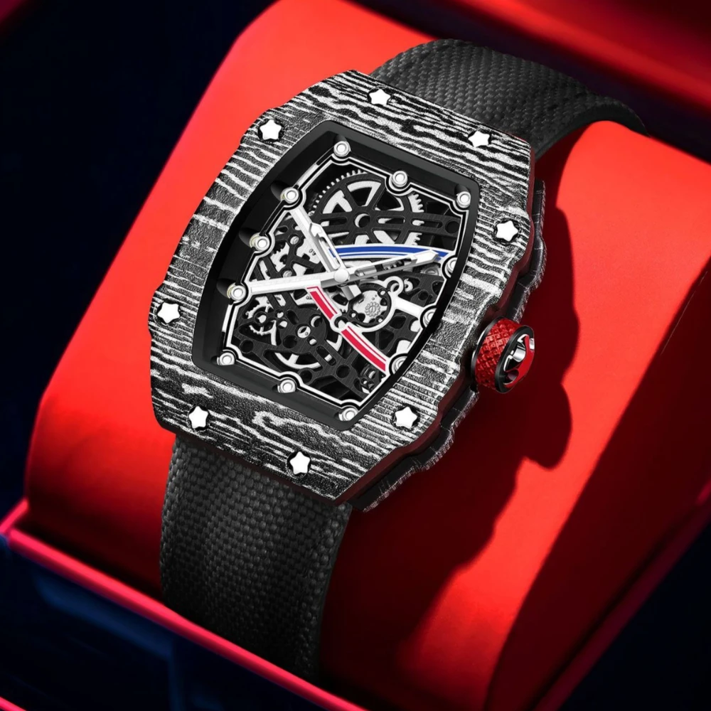 Fashionable Tonneau New Ultra Slim Barrel Shaped Best Selling Quartz Watch Men's Waterproof Brand Watch Luxury AAA Men's Watch