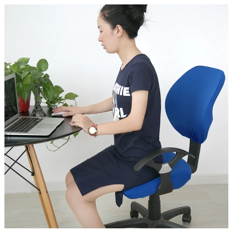 2 Pcs Universal Computer Office Chair Backrest Cover Protective Stretchable Rotating Drafting Chair Slipcover