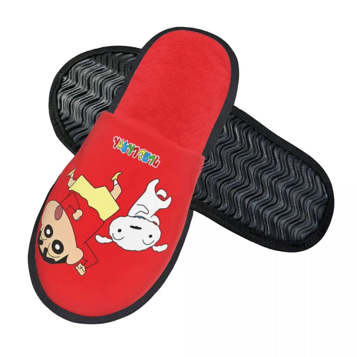 Crayon Shins-chans Indoor Slippers with Memory Foam Slipper Gift for Women Men House Shoes with Anti-Skid Sole