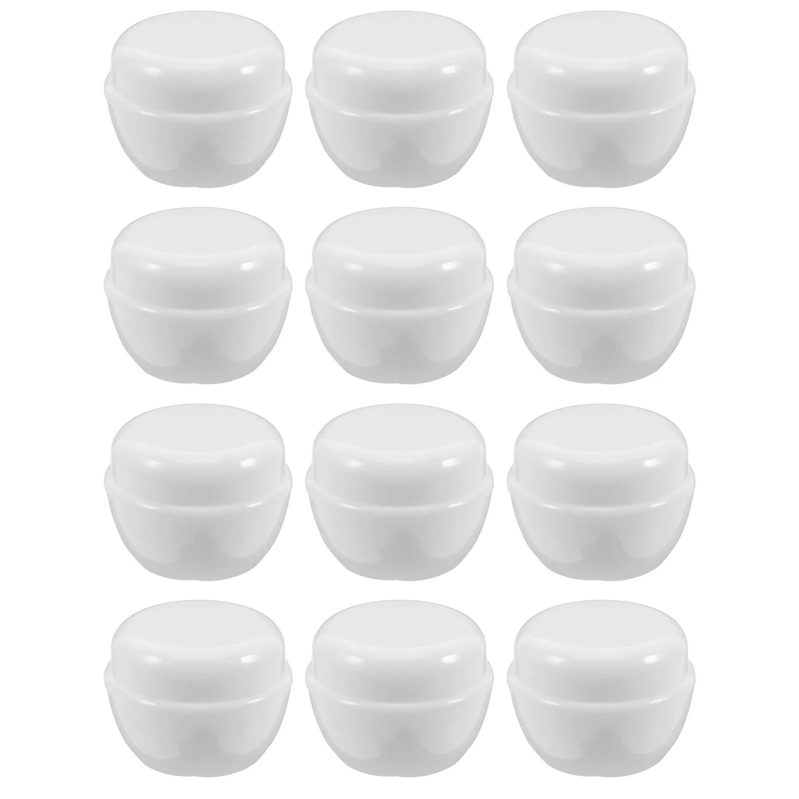 

12Pcs Makeup Containers Small Plastic Cream Jars Travel Portable Leakproof Refillable Cream Lotion Sample Pots