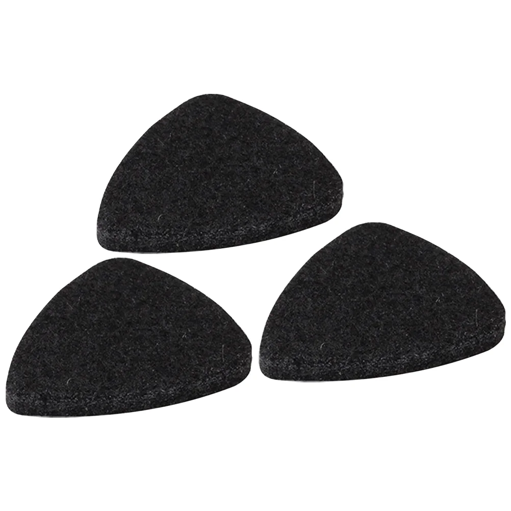 3 Pcs Guitar Pick with Creative Patterns Wool Felt Picks Practice for Guitarists