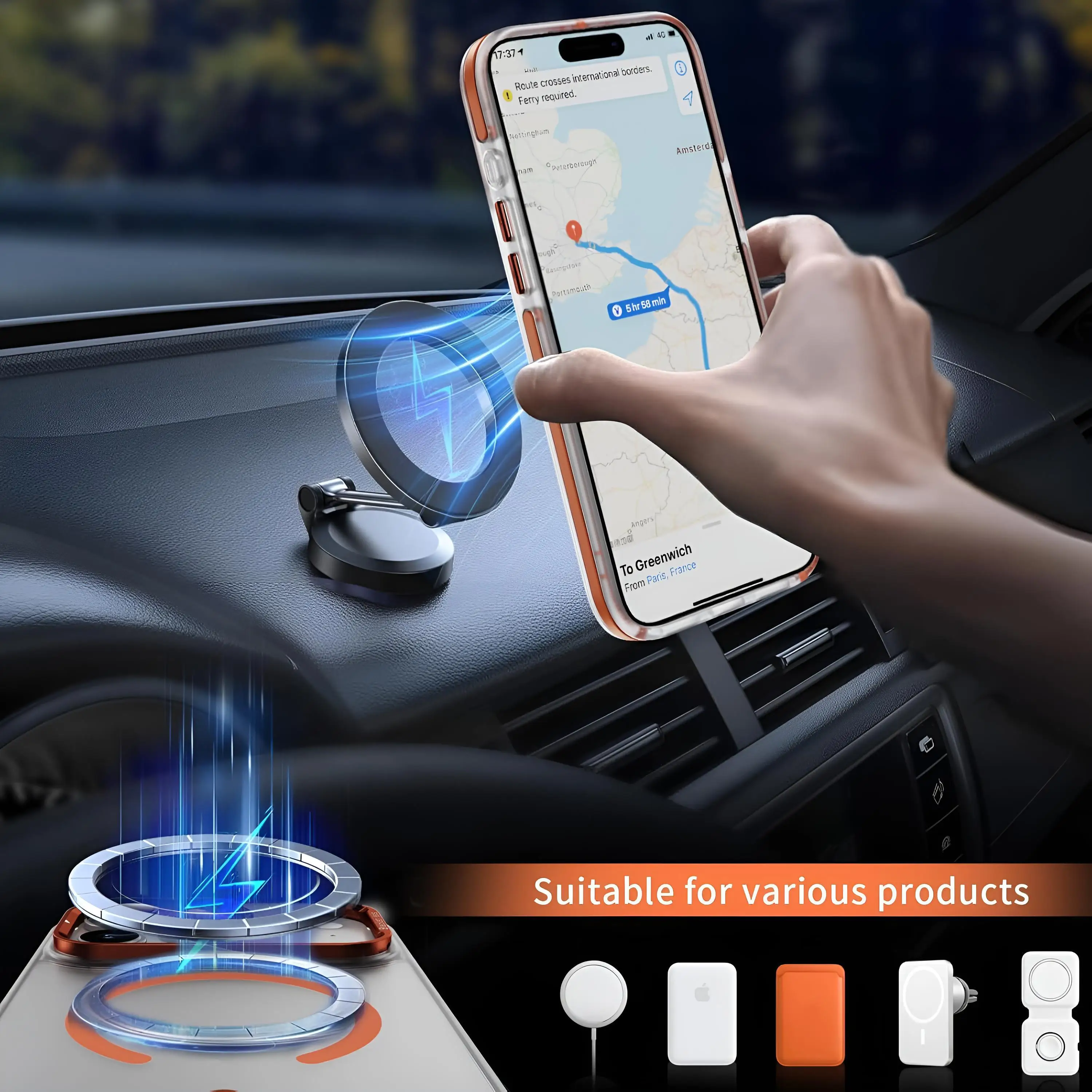 حافظة MagSafe شفافة وبسيطة بلون سادة لهاتف iPhone 17 Pro Max غطاء حماية للشحن اللاسلكي مقاوم للصدمات #6