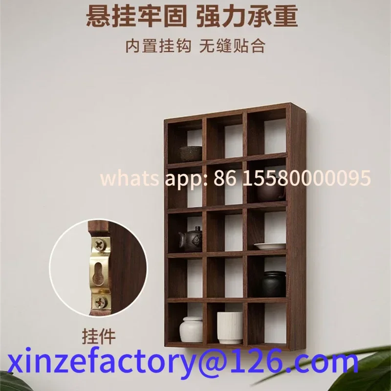 カスタマイズ可能な日本の畳ティーテーブル、多機能出窓、環境に優しいブラックウォールナット