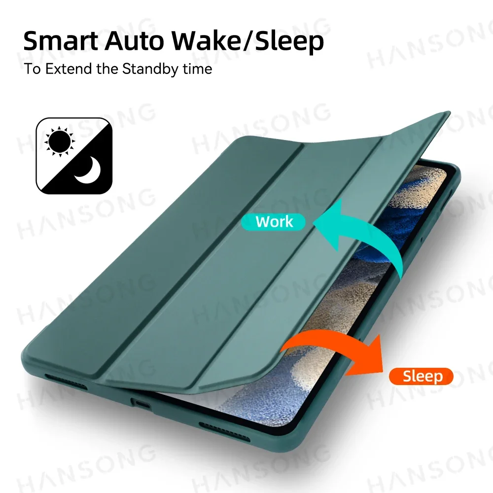 حافظة لجهاز سامسونج جالاكسي تاب S6 لايت 10.4 بوصة حافظة كمبيوتر لوحي ذكي Funda لـ Tab A7/A8/A9 A7/A10 lite S10/S9 FE S7/8/9 A9 Plus حافظة تابلت