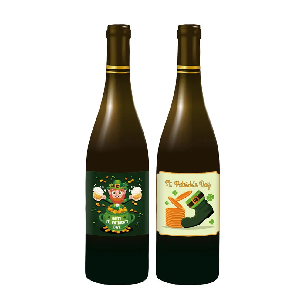 

8 Pcs Wine Bottle Decoration Stickers Label Labels for Jars Decorate Bottles Paper Covers Decals