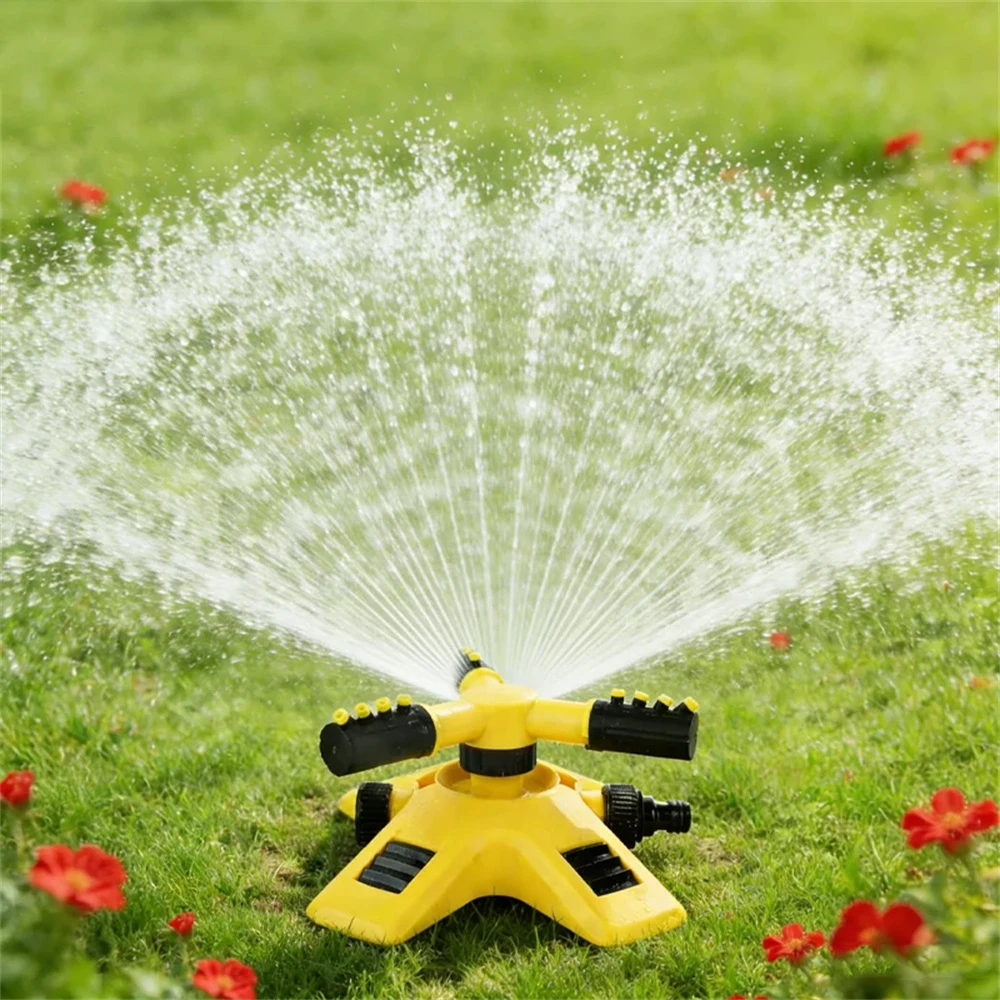 360 Degree Automatic Rotating Water Pipe Set Garden Lawn Sprinkler Yard Large Area Coverage Watering Irrigation Sprayer