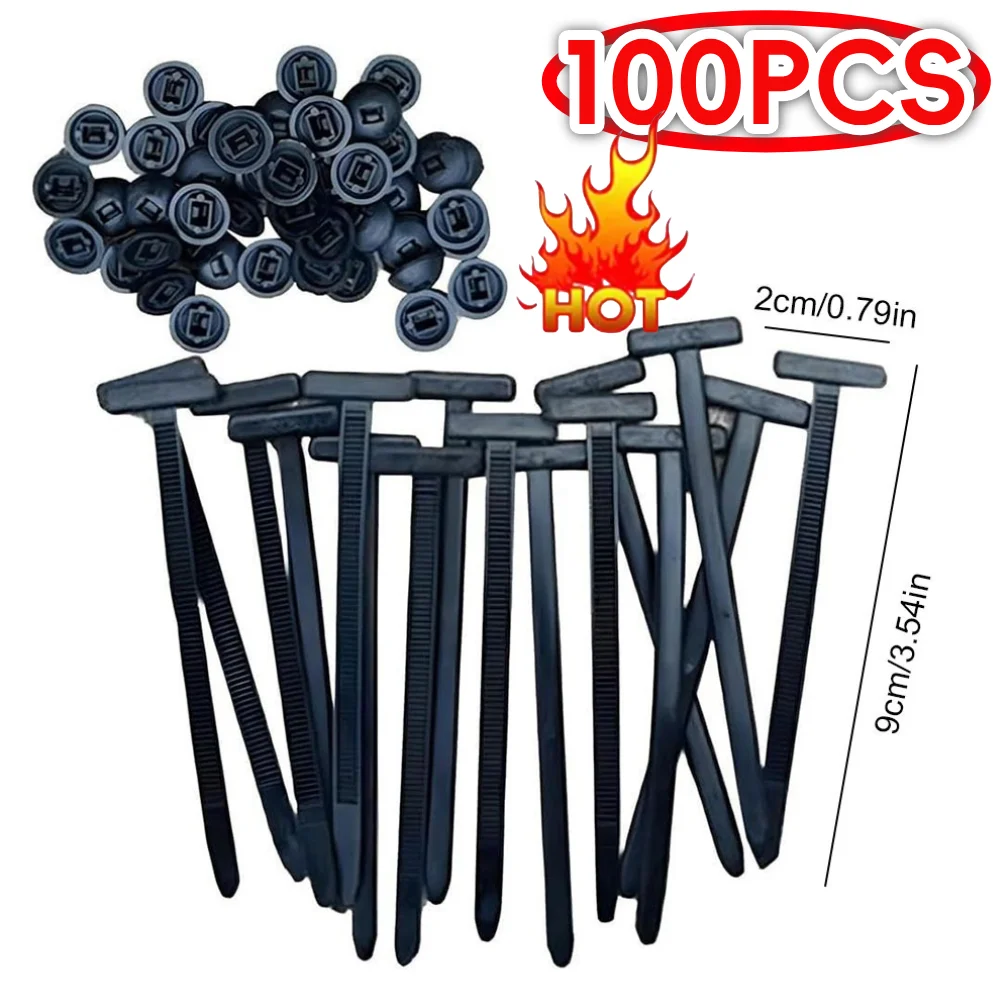 50-200PCS Self Locking Nylon Cable Ties Plastic Cord Tie Heavy Duty Cables Fastening Ring Loop Wire Wrap Cable-Tie-Set Cable Zip