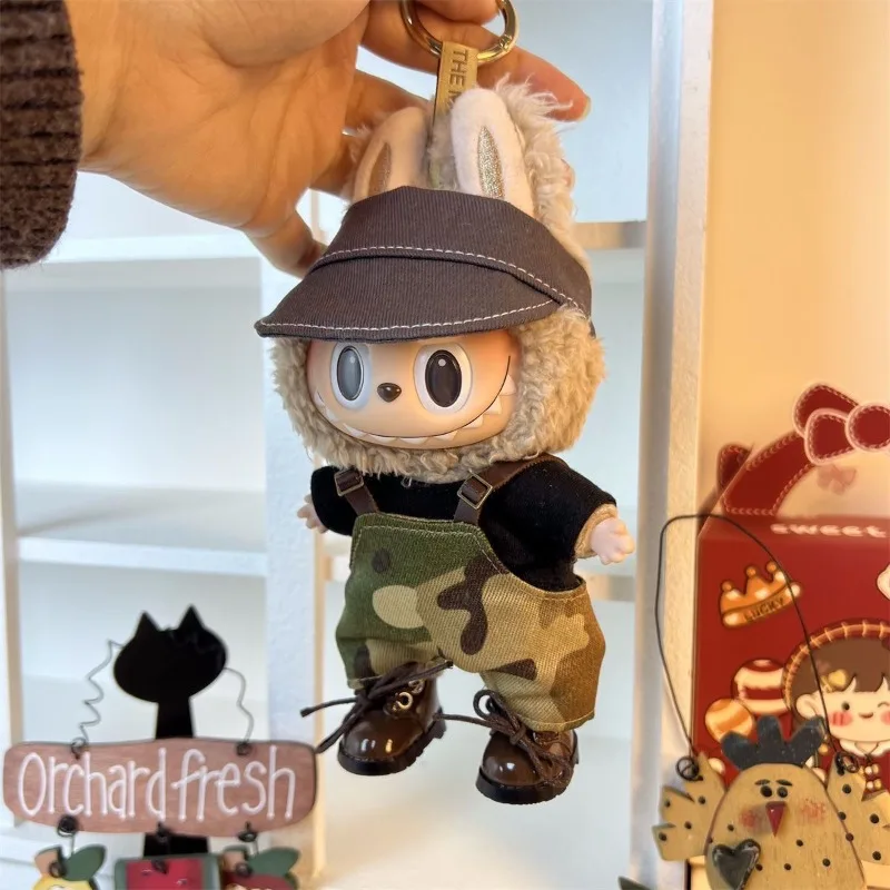 ل 17 سنتيمتر Labubu ملابس دمى تصميم الأزياء سترة وزرة Kpop Exo كوريا نمط أفخم DIY دمية الزي (لا دمية)