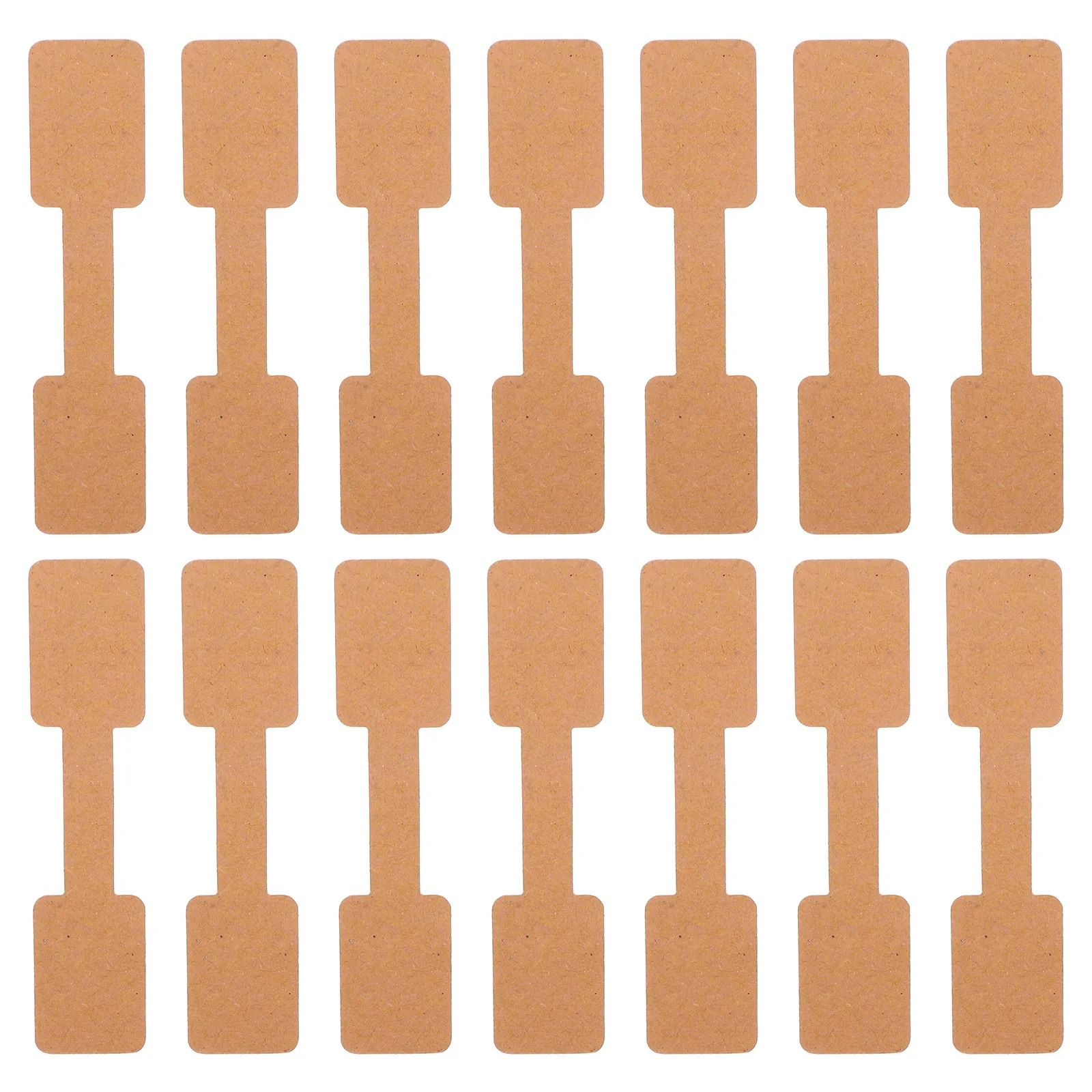 

200 Pcs Jewelry Display Card Blank Tags Necklace Clothing Labels Bracelet Cards Adhesive Hanging