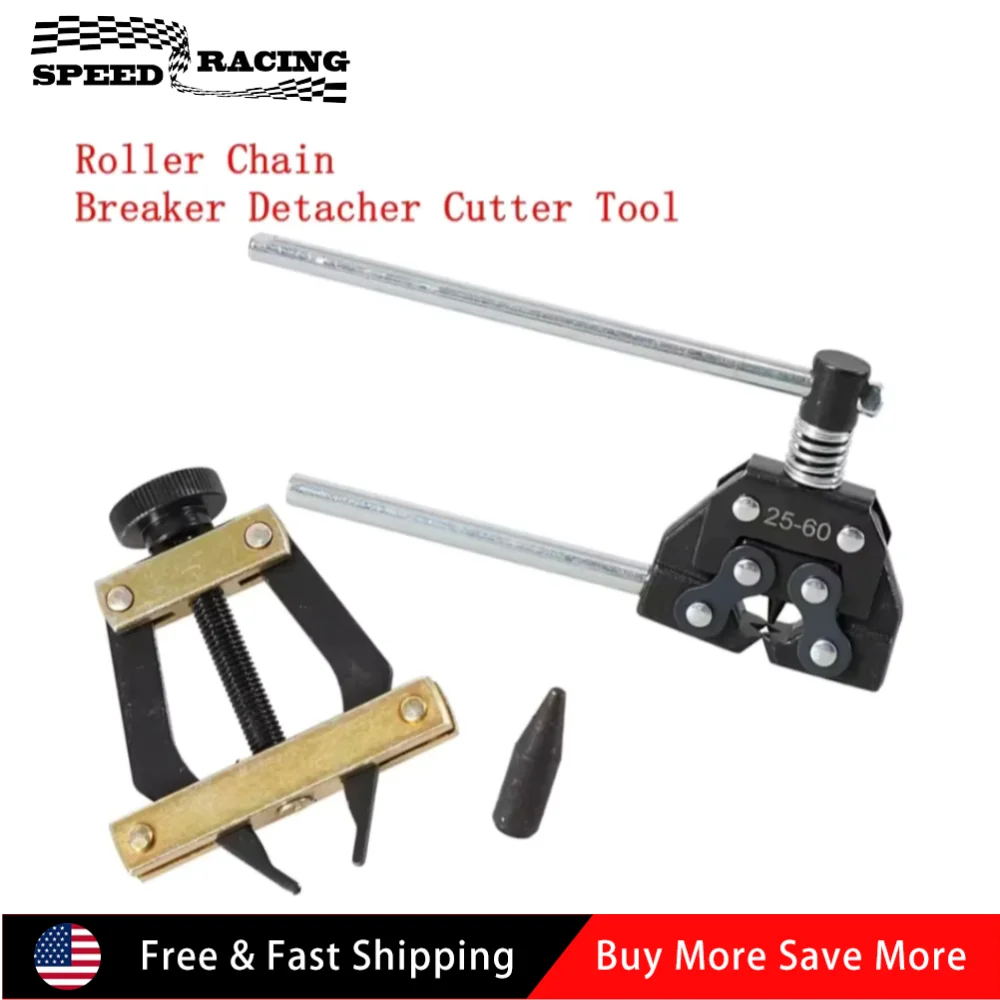

#25-60 High Quality Detacher Cutter Chain Roller Chain Breaker Puller Holder Tools Kit For A2040 Motorcycle Bicycle Go-Kart