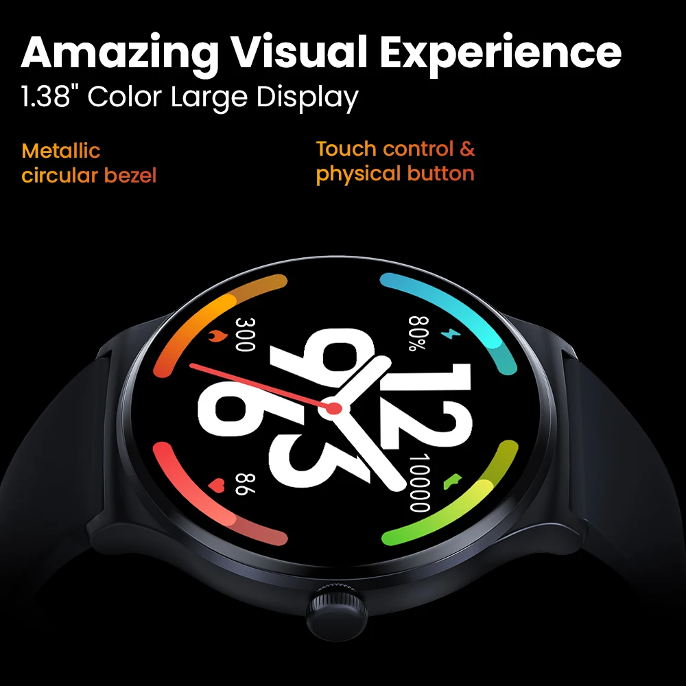 Новые умные часы HAYLOU Solar Lite с голосовым вызовом, 1,38 дюйма, HD-экран, умные часы, 24 часа, монитор здоровья, 100 спортивных режимов, 100 циферблатов