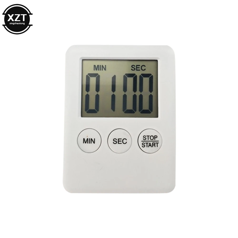 Temporizador de cozinha magnética digital cozinhar cozimento lcd contagem para baixo alto alarme contagem regressiva despertador ímã relógio sono