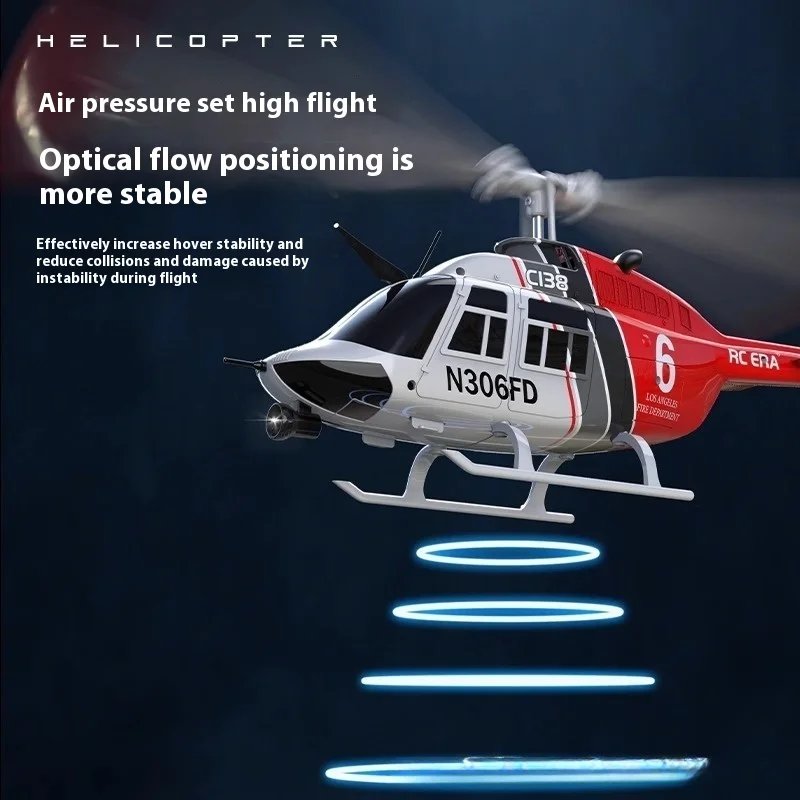 

Вертолет с дистанционным управлением C138 Rc Era Новая модель самолета Bell 206, с двойными лопастями и одним ротором без элерона