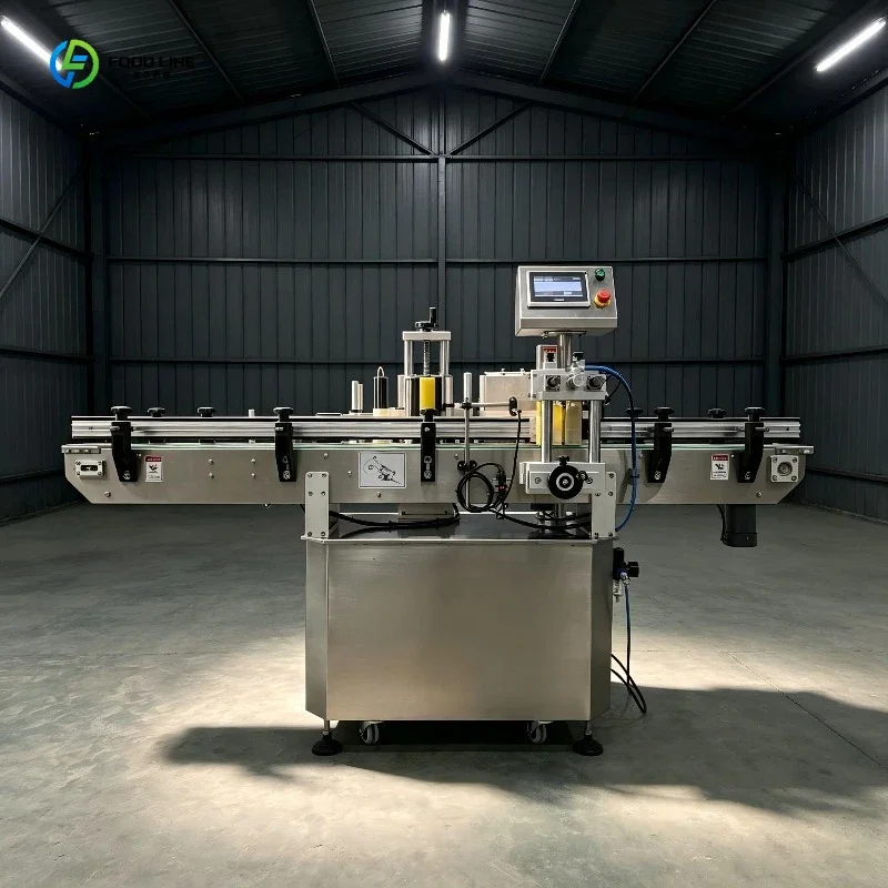 Labeling Machine Industrial Automatic Label Applicator For Skincare Bottle Cosmetic Case FL Customized
