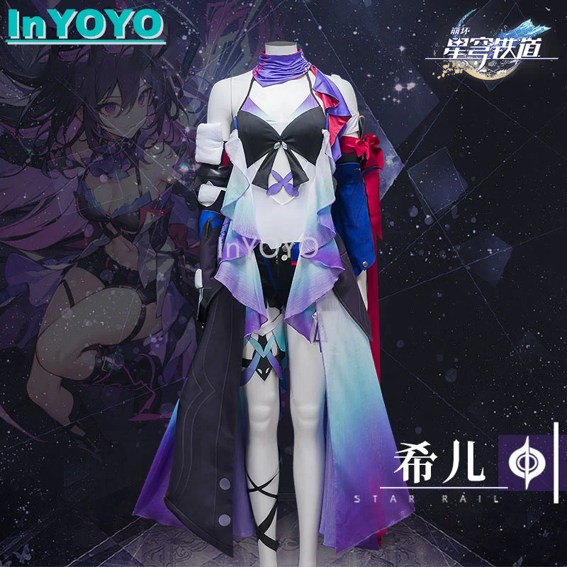 

InYOYO Seele Vollerei Cosplay Honkai: Star Rail Costume Game Suit Gorgeous Elegant Dress Women Role Play Halloween Party Outfit