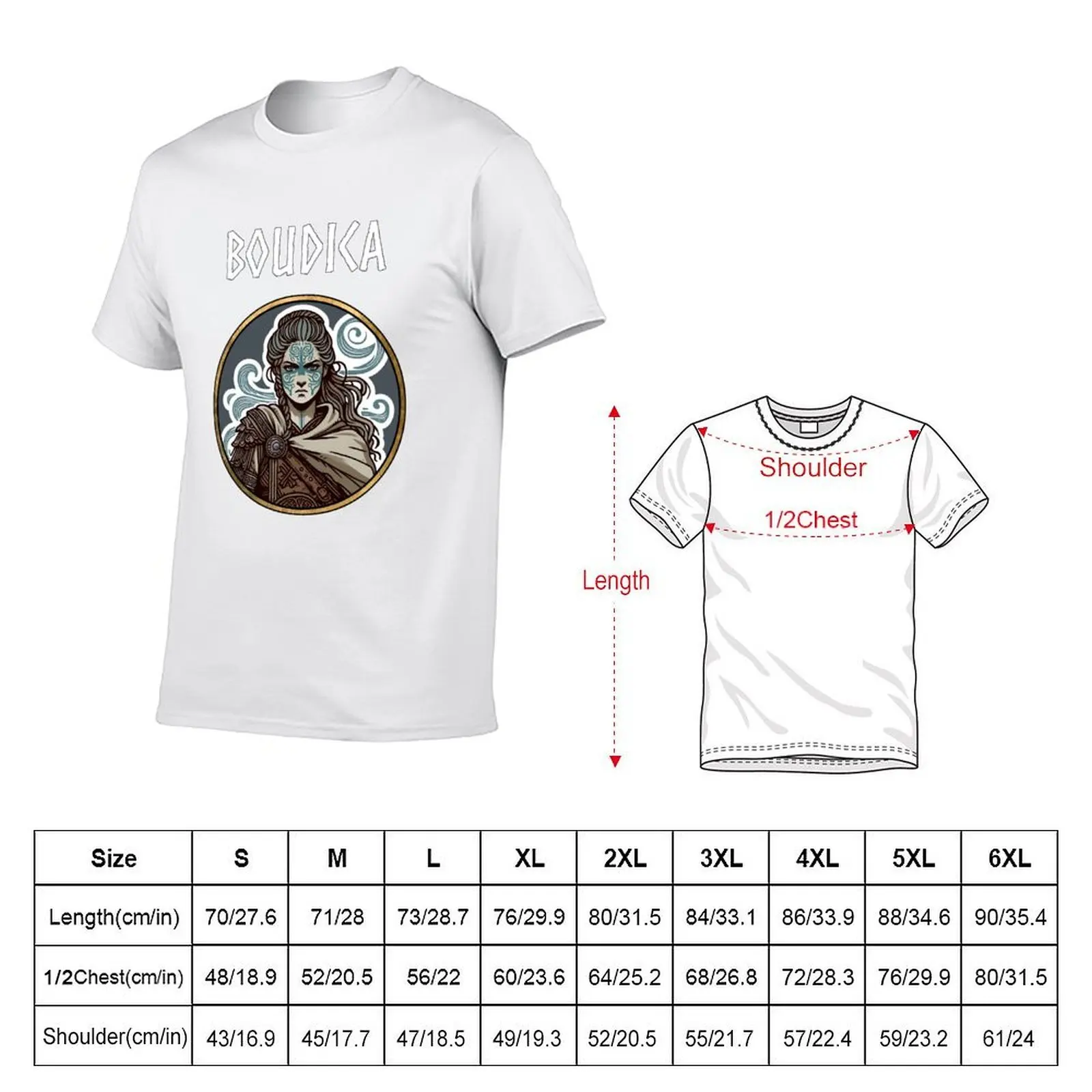 Boudica Queen of the Iceni Ancient Britannia T-Shirt t shirt man luxury t shirts for man graphic tees T-Shirt