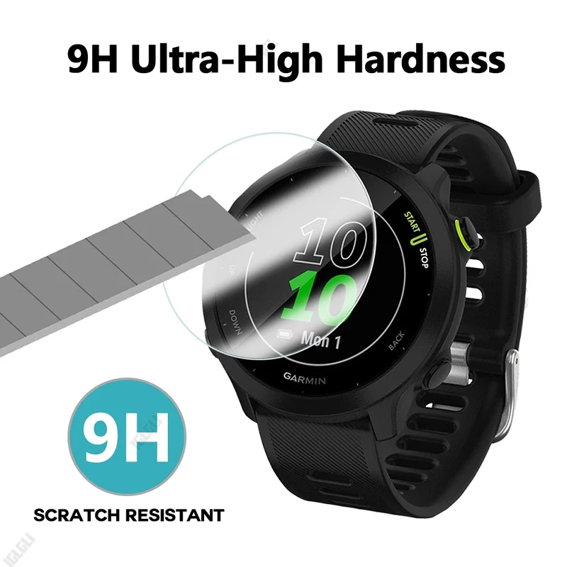 2Pcs Tempered Glass Protective Film For Garmin Forerunner 55 158 Smart Watch Screen Protector Cover Film