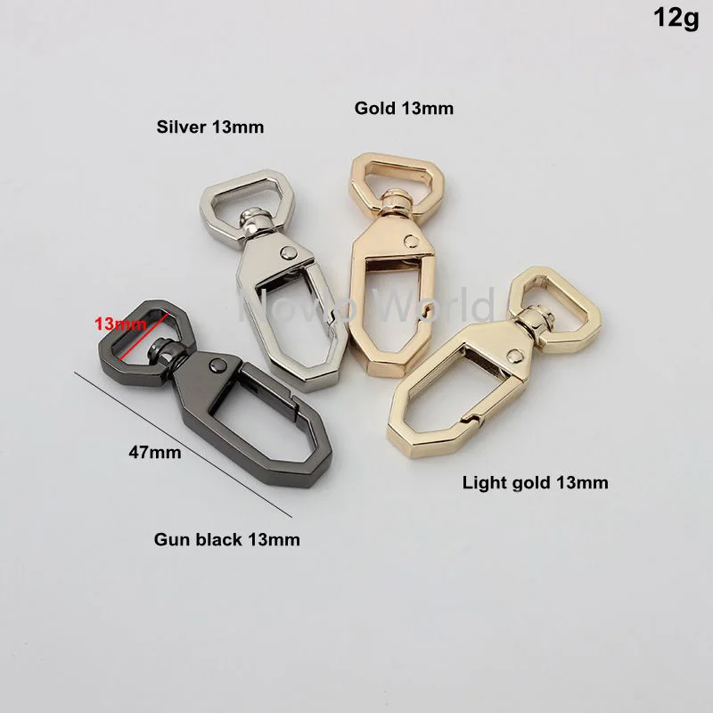 Nolvo World – cintre pour sacs à main, 20 pièces, 6 couleurs, 13mm, 16mm, 20mm, accessoires pour valise, sangle avec chaîne, fermoirs pivotants