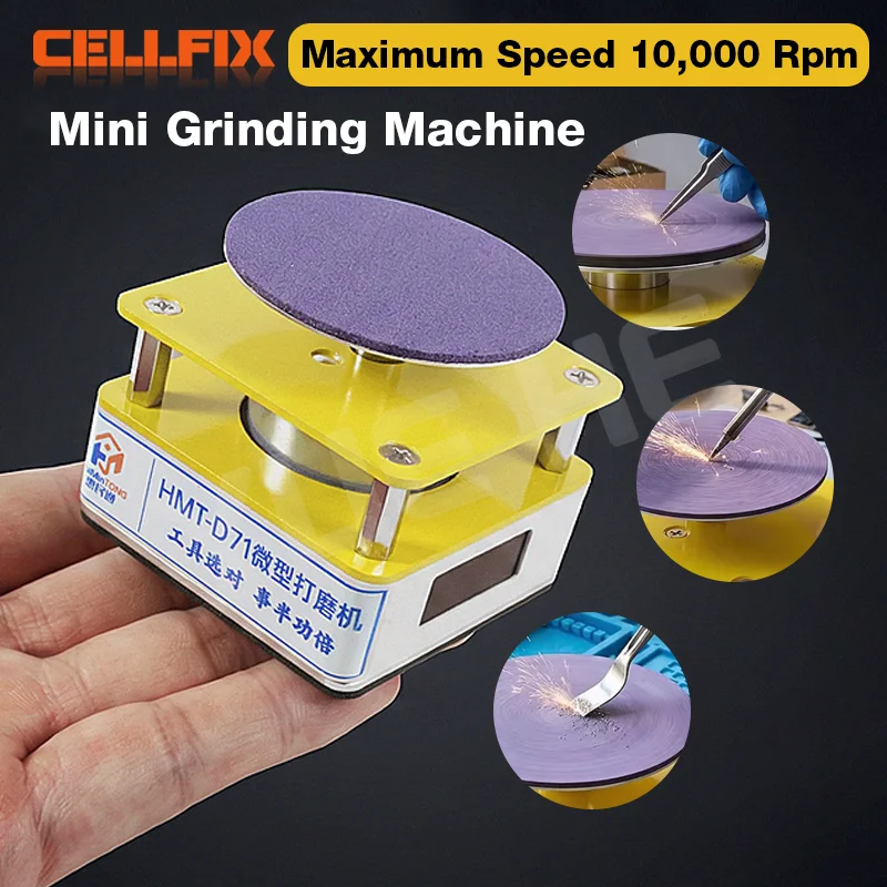 

HMT D71 Electric Grinding Sharpener Handheld Disc Type for Scissors Tweezers Blades Carving Knives Tool